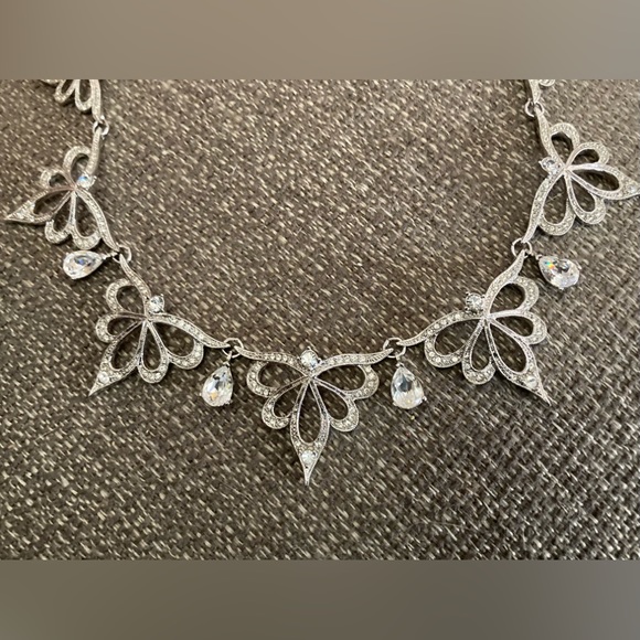 ALFRED DURANTE Vintage Estate FM 1987 Crystal Collar Statement Necklace - Picture 2 of 12